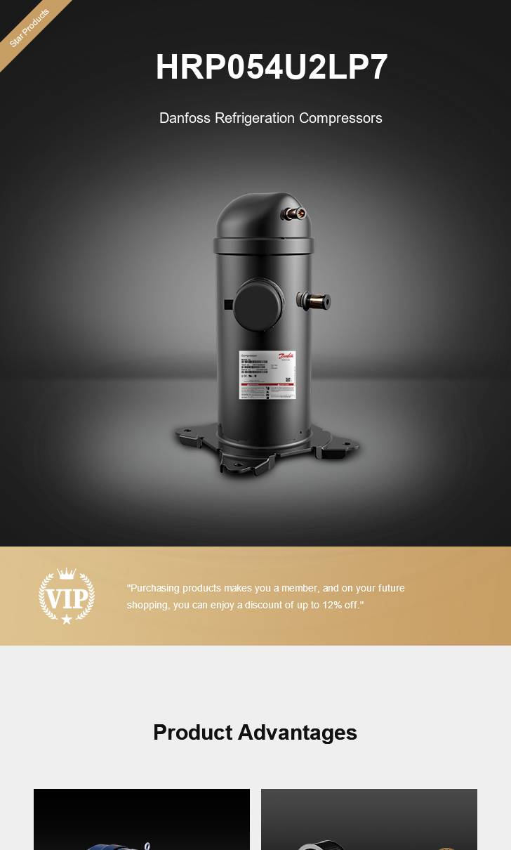 Danfoss Compressor HRP054U2LP7, technical parameters pdf, structure diagram